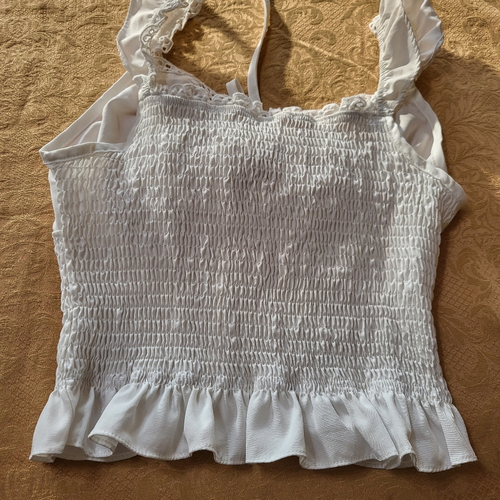 Forever 21 mustard yellow and 1 other crop top women's M #1626/27 - Picture 6 of 6